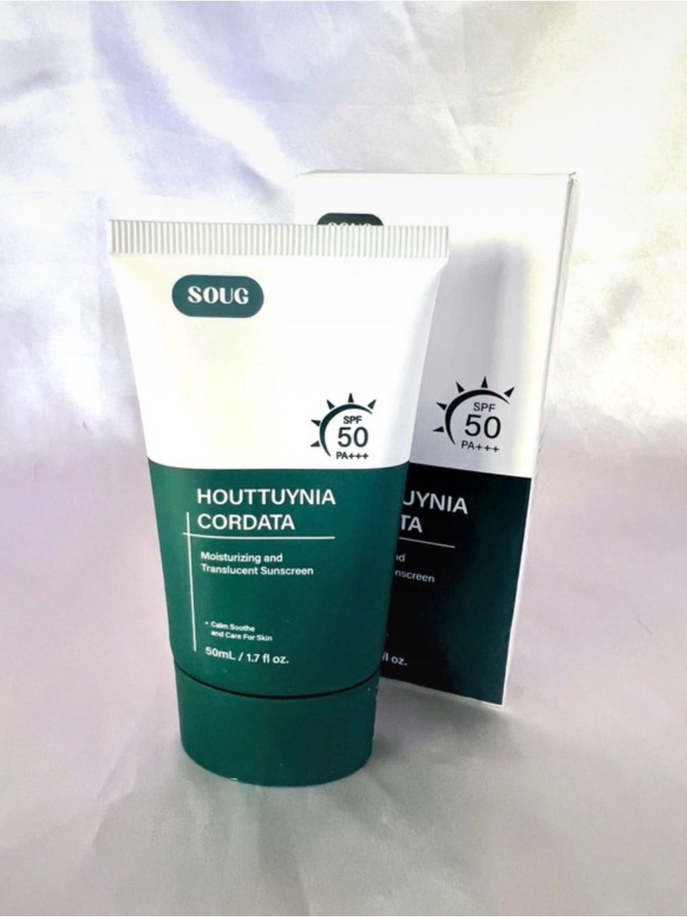 SOUQ Houttuynia Cordata SPF 50 Moisturizing Sunscreen 1.7 fl oz